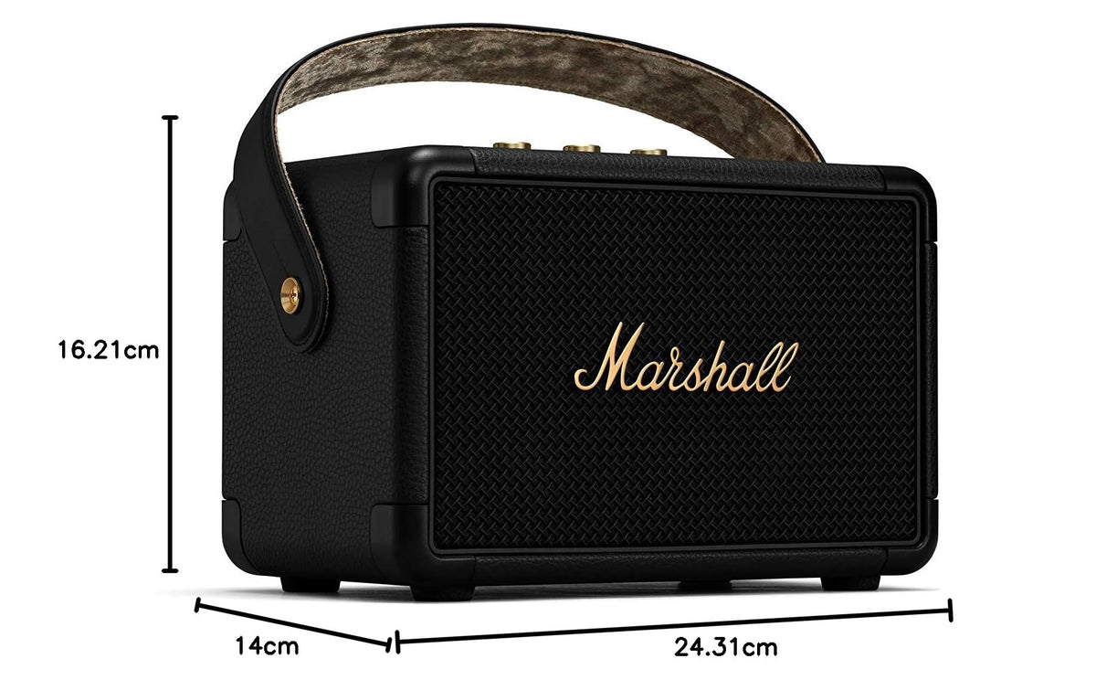 Marshall Kilburn II 36W Portable Bluetooth Speaker - Black & Brass