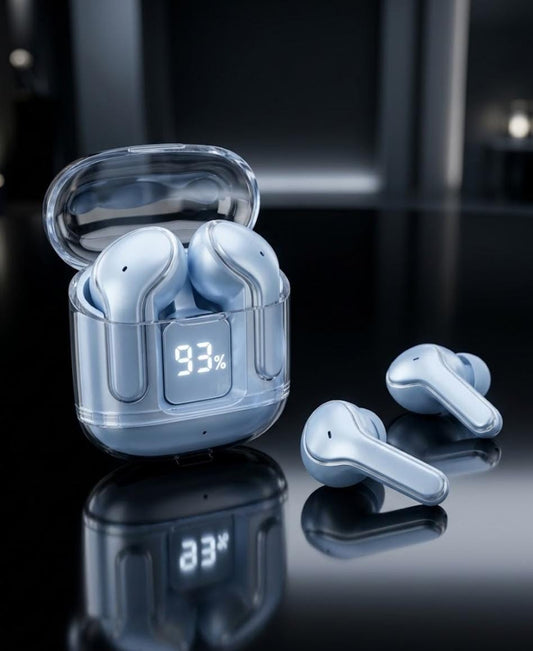 Wireless Earbuds Bluetooth Full Touch Control Headphones Built-in Microphone Premium Sound Quality Ensure Fast Stable & Connection (UltraPods Max Wireless 5.3 (Blue))